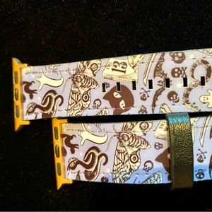 MOVING SALE-Apple iWatch 40mm Band Witchy Halloween Print, Rose Gold Hardware